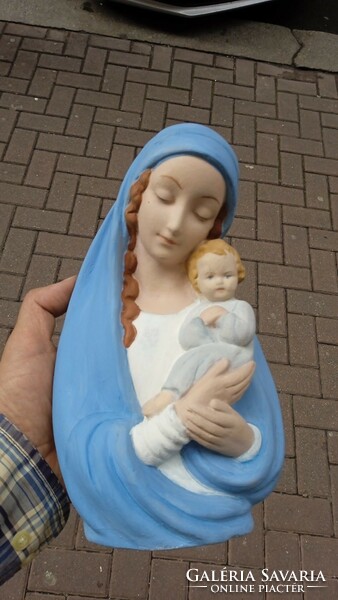 Statue of Mary in the xix. Century, ceramic, Austrian, height 20 cm.