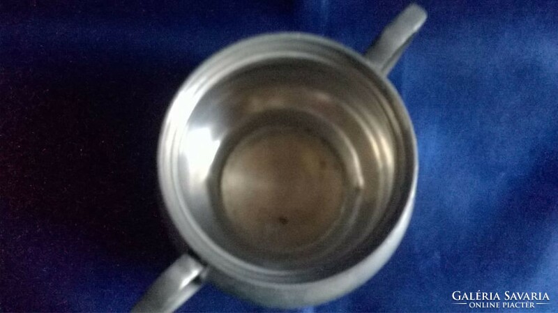 Older, tiny tin pot, sugar holder