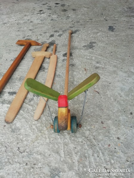 Régi fa játékok hibátlan állapotban a képeken látható darabok