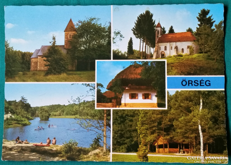 Órség mosaic 1980s - (velemér, salafő, Őriszentpéter, hegyhátszentjakab), used postcard
