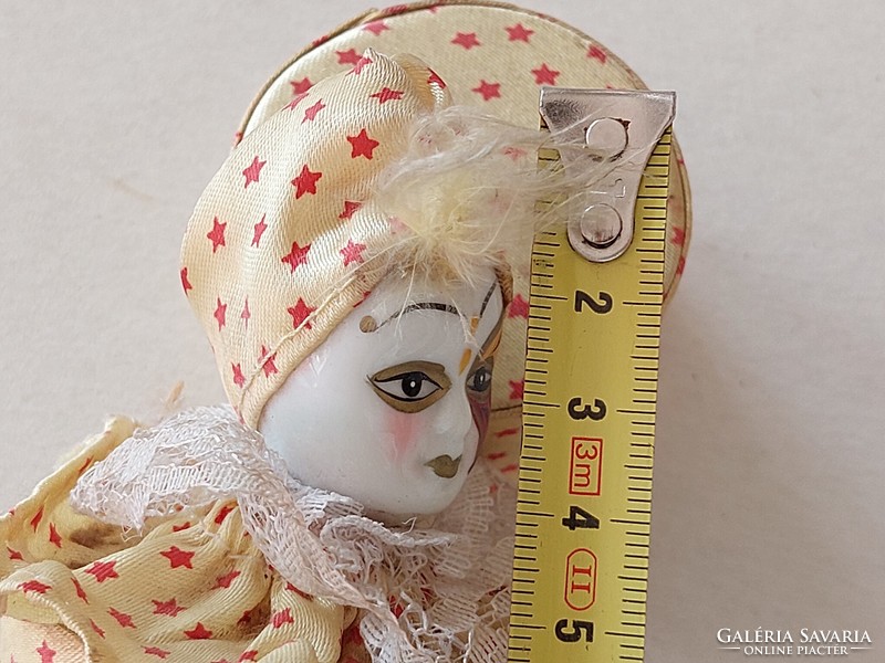 Retro jewelry box porcelain clown head gift box