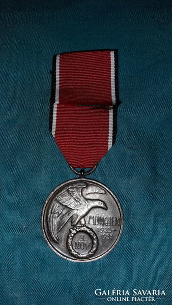 1933, NÉMET III. BIRODALOM, VÉRREND - MÜNCHENI SÖRPUCCS EMLÉKÉREM bronz a képek szerint