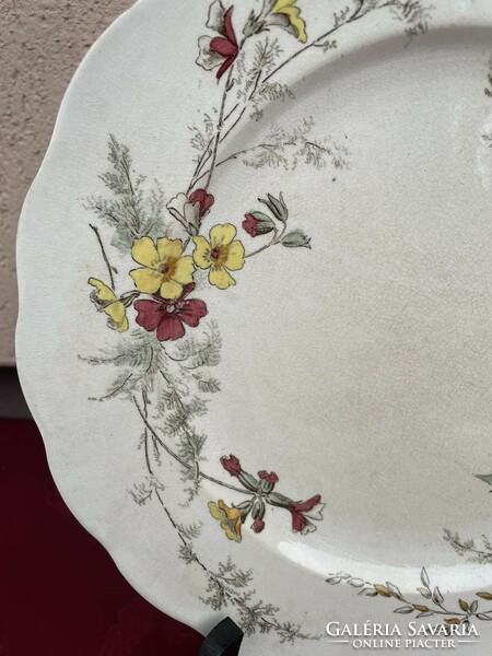 Linchfield antique earthenware plate with flower pattern
