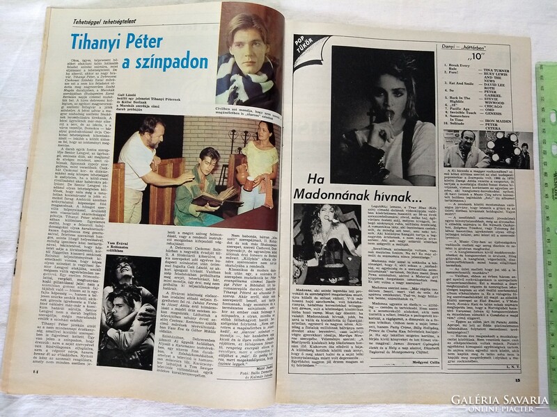 Képes Újság magazin 1986/45 Tihanyi Péter Pardubice Madonna Lausanne Hodosán Imre