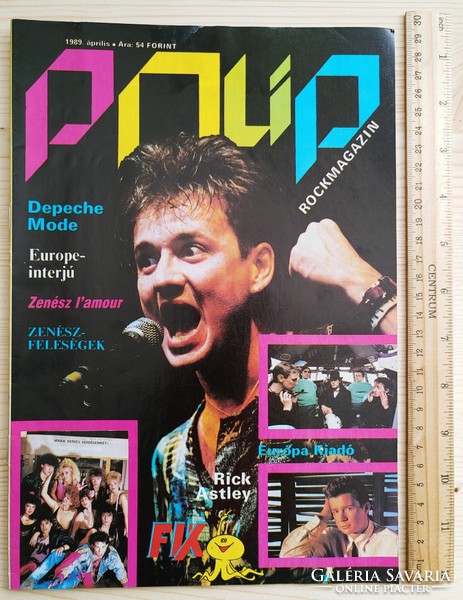 Polip magazin 1989/4 Exotic Depeche Mode Fix Európa Kiadó Fenyő Miklós Europe Astley Soltész Geszti