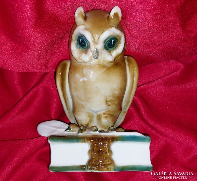 Sale!! Zsolnay 'mad f.' Owl - perfect collector's item!