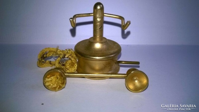Copper miniature ornament 09. - Telephone
