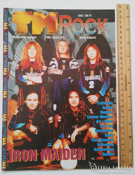 Tm rock magazine 1998/4 iron maiden benediction evereve haggard quimby helloween king diamond