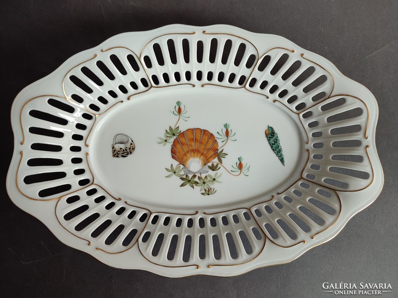 Royal danube openwork porcelain bowl, hand painted - ep