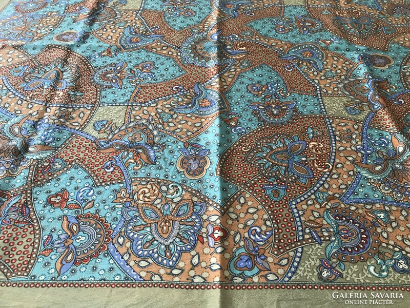 Vintage Fisba Stoffels selyemkendő, 65 x 64 cm