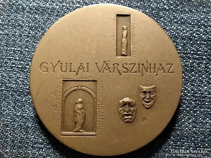 Gyulai Várszínház bronz emlékérem (id41221)