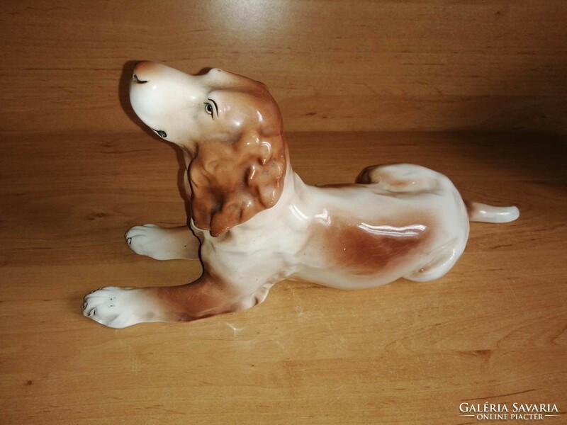 Granite ceramic Irish setter dog - 34.5 cm long (po-2)