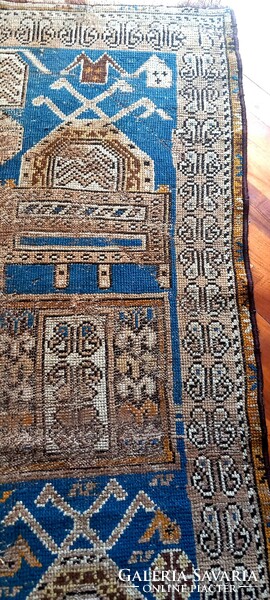 Antique Kazakh hand-knotted carpet. Negotiable