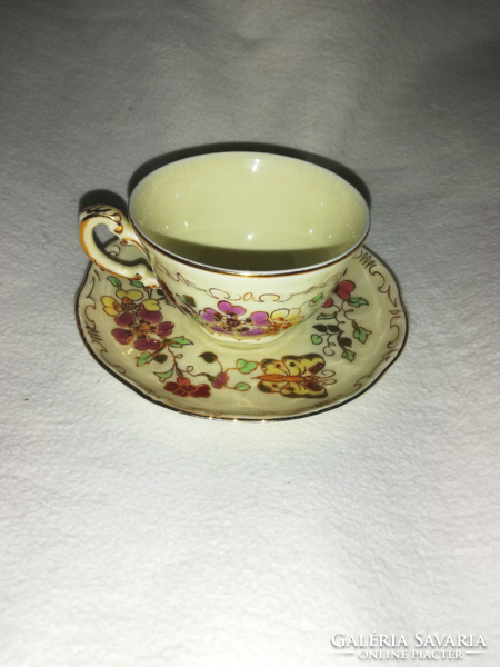 Zsolnay butterfly pattern coffee cup with saucer, replacement