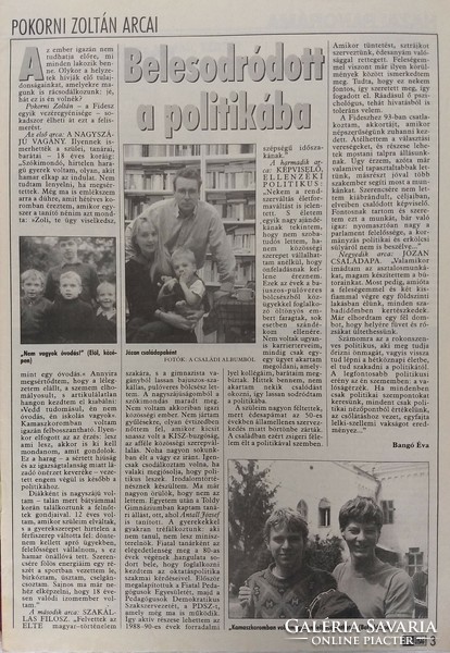 Képes Újság magazin 1997/17 Gillian Anderson David Duchovny X-akták Pokorni Zoltán Robin Williams