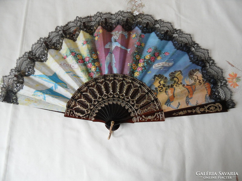 Greek lacy fan