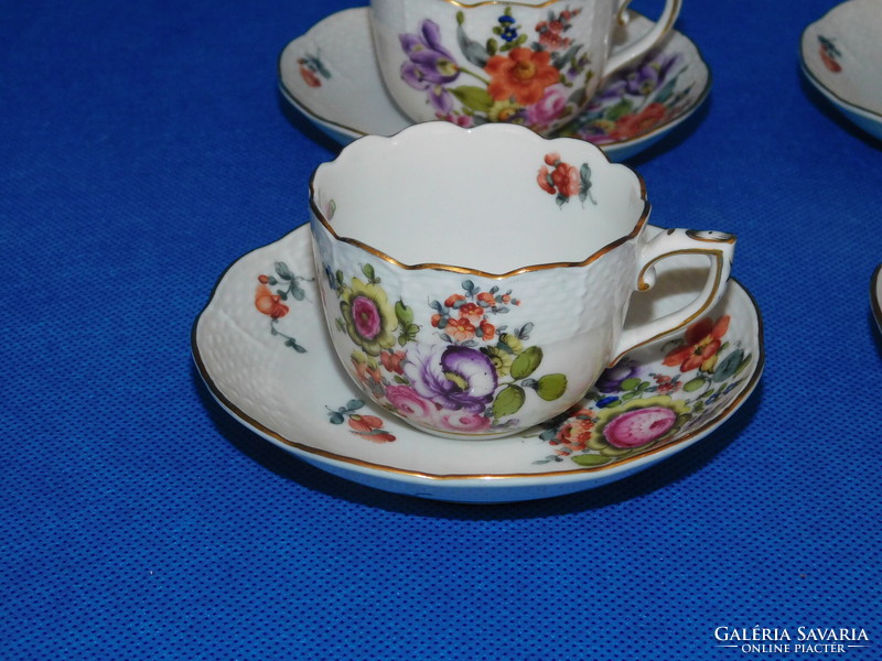 Herendi Bouquet de Herend  mintás 6sz Kávés csésze Garnitúra