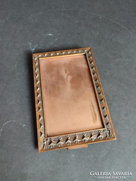 Old, retro craftsman copper picture frame - ep