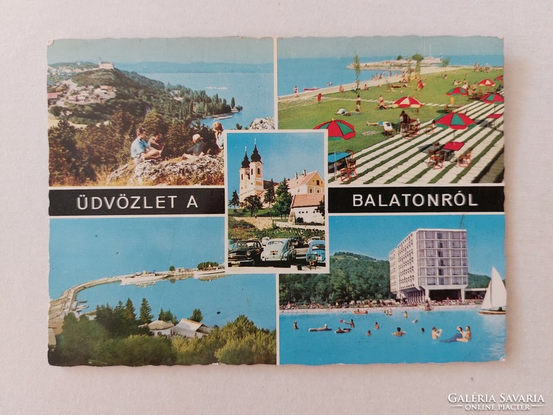 Retro postcard on balat