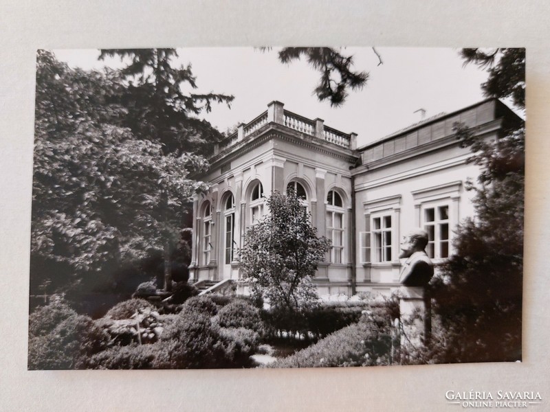 Old postcard photo postcard Balatonfüred Jokai museum