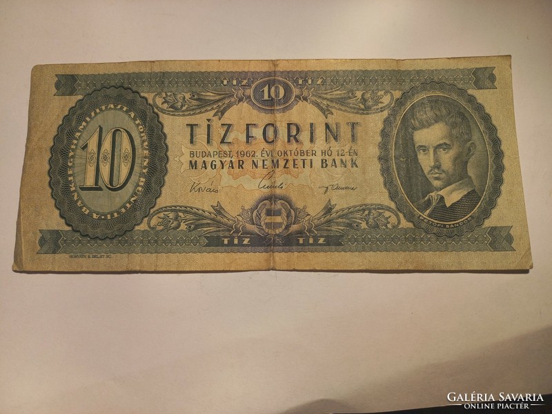 1962 10 forint vf +