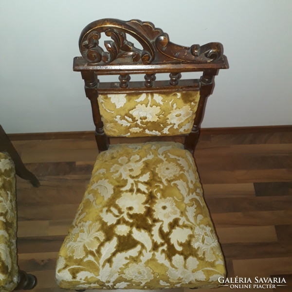 2 Biedermeier chairs for sale together in the condition shown in the pictures.