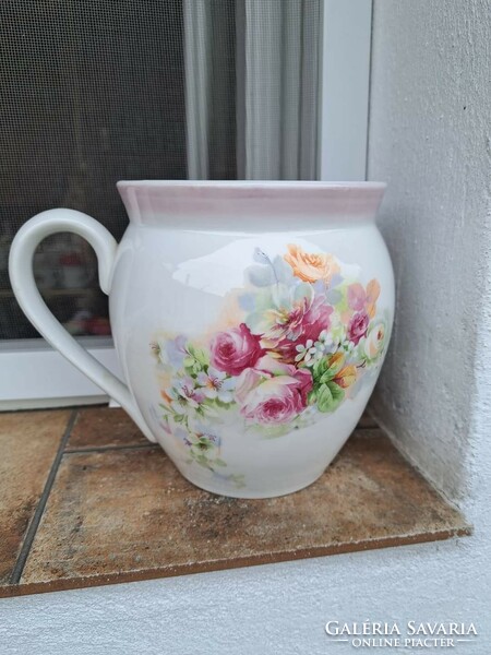Porcelain mug with a rarer pattern, flowered stem, sleepy milk stem, nostalgia