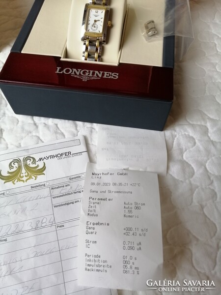 Longines dolce vita 18k gold and steel watch