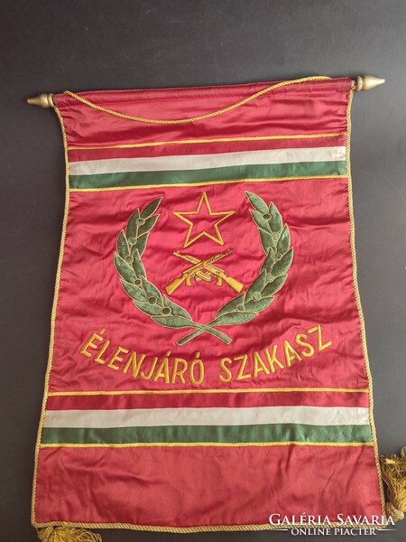Vanguard section communist embroidered silk memorial flag - ep