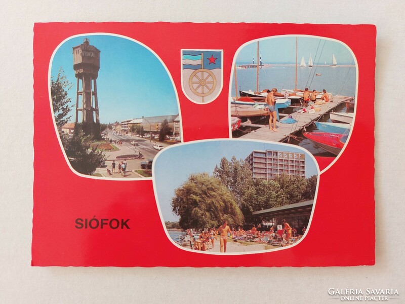 Retro postcard 1985 Siofok