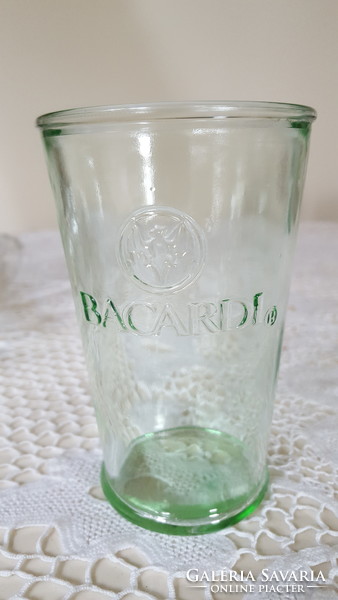 Baccardi zöld üvegpohár 4db.