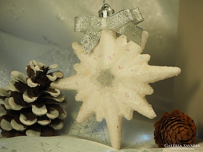Kézműves karácsonyi dekorációs csillag