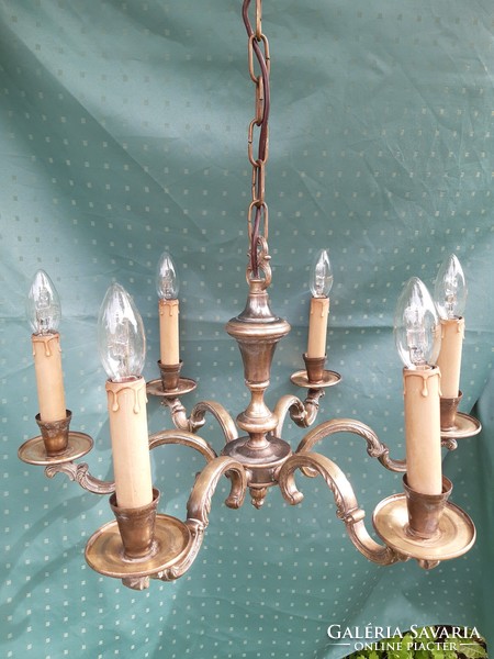 Beautiful antique copper chandelier