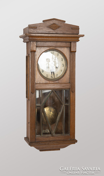 Old German wooden wall clock