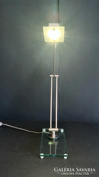 2 minimal design chrome glass table lamps negotiable