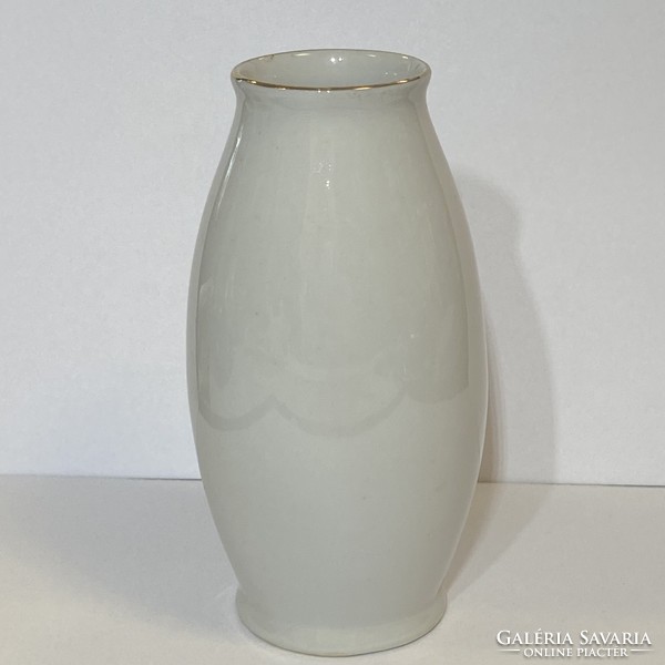Hollóházi porcelán váza- Balaton képpel