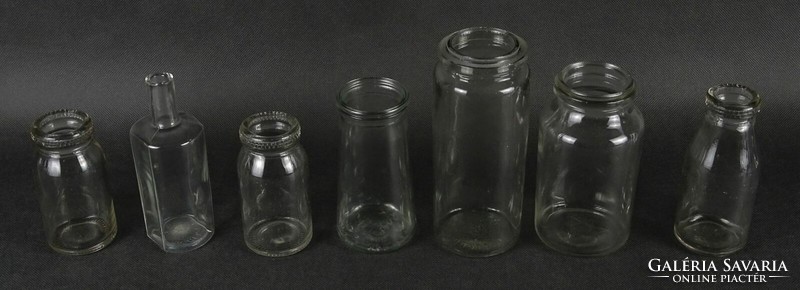 1N224 Régi vegyes üveg csomag dekorációnak 21 darab