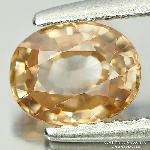 Real, 100% product. Imperial champagne zircon gemstone 1.16ct (vvs)! Its value: HUF 63,800!!!