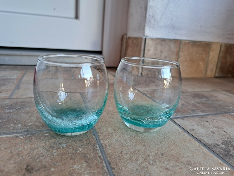 Cracked beautiful veil glass veil karcagi berekfürdő glass turquoise glass