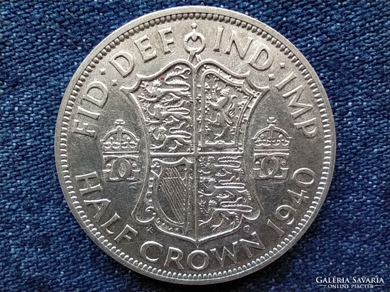 Anglia VI. György (1936-1952) .500 ezüst 1/2 Korona 1940 (id54402)