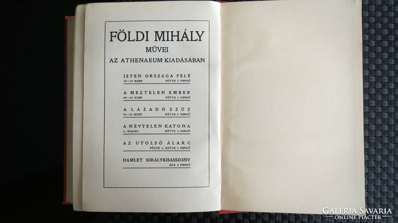 Mihály Földi - the married couple antique book