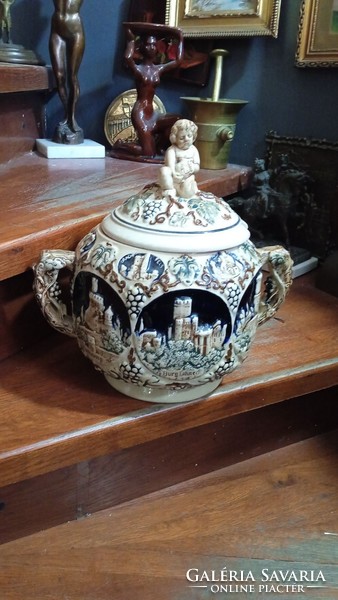 S p gerz majolica work from the 1910s, size 44 x 38 cm.