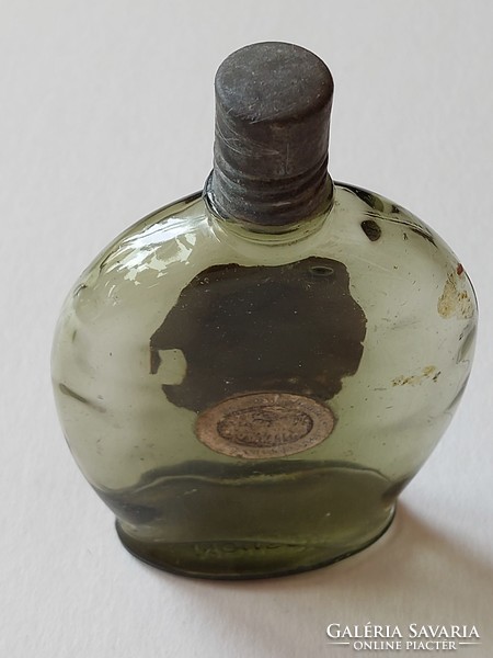 Old perfume glass monsoon lavender green cologne bottle