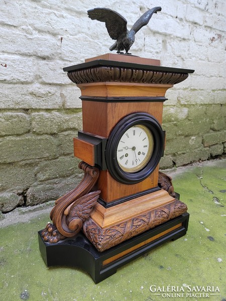 XIX. Century table clock with eagle #7