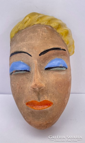 Artdeco rarer ceramic wall mask