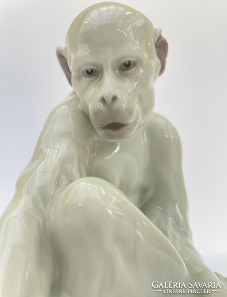 Around 1900 Heubach porcelain monkey figure