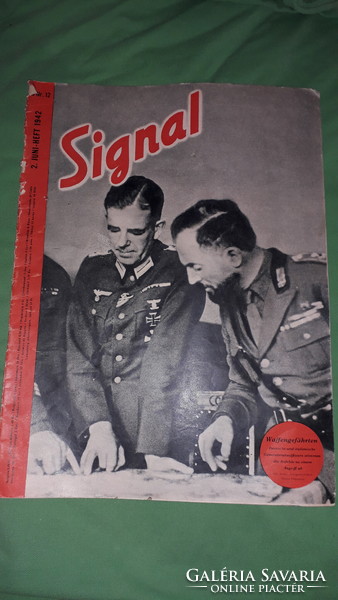 Antique 1942. June wwii. Signal iii. Imperial German propaganda newspaper magazine as pictured