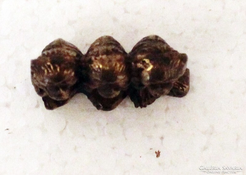 3 majom miniatűr réz