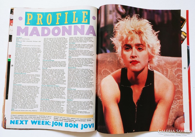 Just Seventeen magazin 86/12/17 Doctor & The Medics Madonna Go West Bob Holness