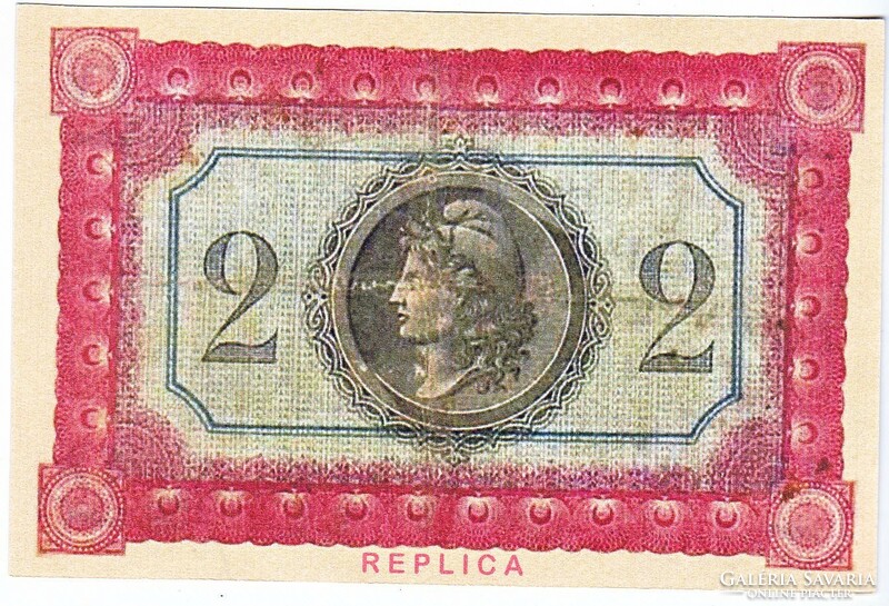 French Guiana 2 French Guiana francs 1916 replica